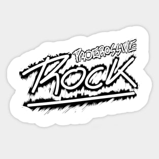 Progressive rock retro Sticker